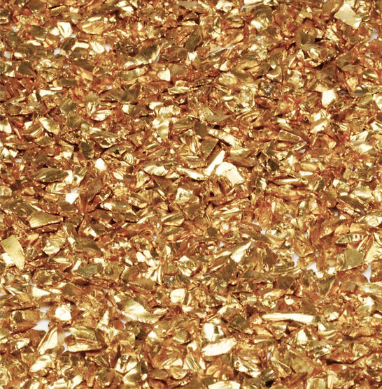 GOLD 3-6mm Chromic Glass Crumb – Chrome-Plated Glass Filler for Epoxy Resin Art, 100g