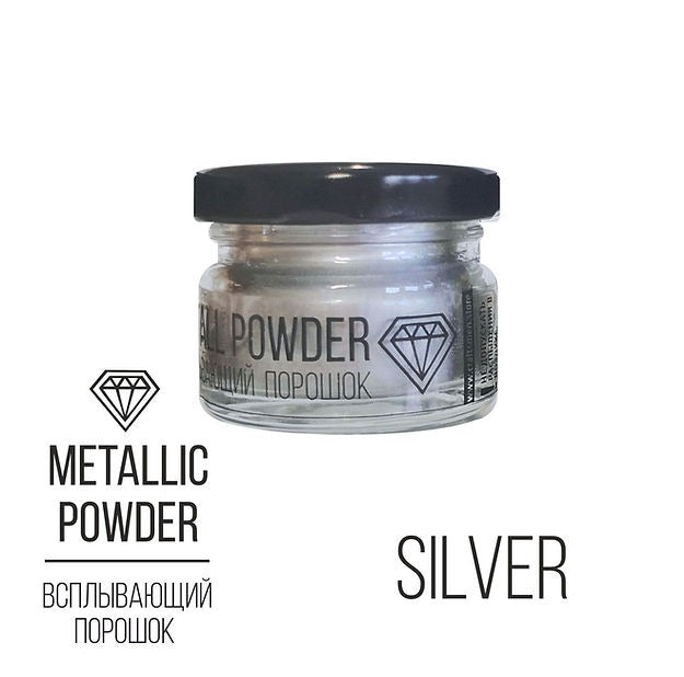 Metallic Puder Silber, 10 g