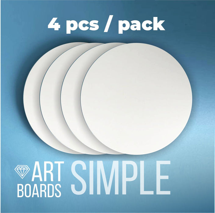 Ink Art & Resin Art Premium Boards Simple 4 pcs. / Pack