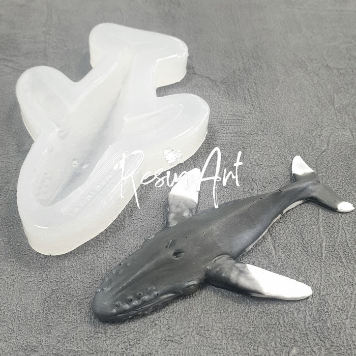 Whale #2 3D small - Silicone mold