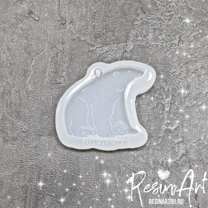 Christmas tree toy Polar bear - Silicone mold