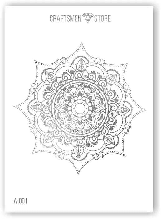 Feine Aufkleber Mandala A-001