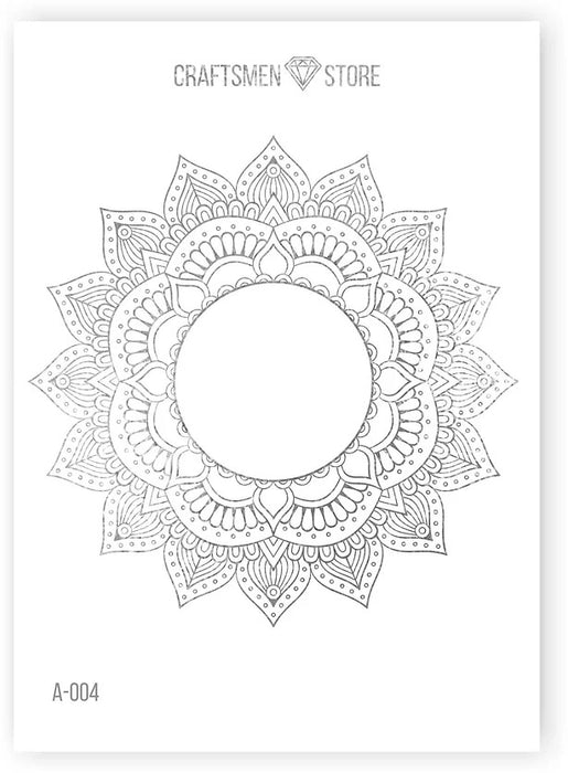 Feine Aufkleber Mandala A-004