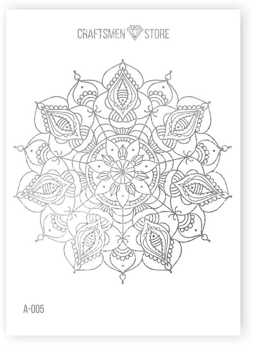 Наклейки красивые Mandala Collection, 8шт./упак.