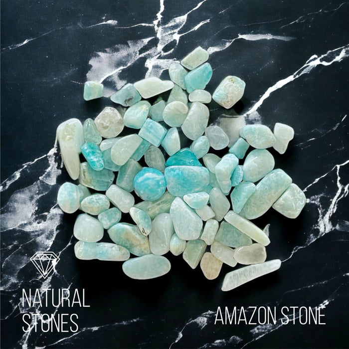 Amazon stone, natural stones, 5-7mm/ 30gr.