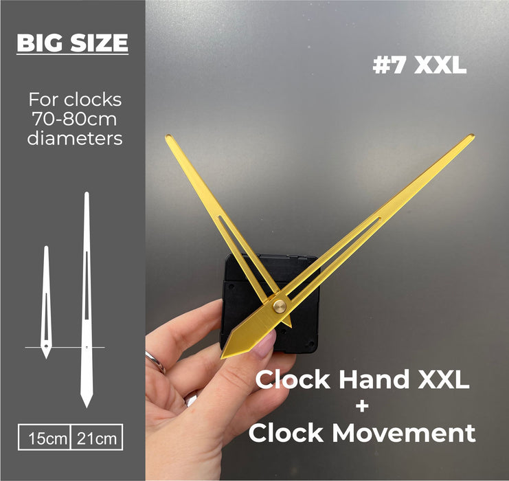 Big Size Clock hand #7 XXL+ Clock Movement