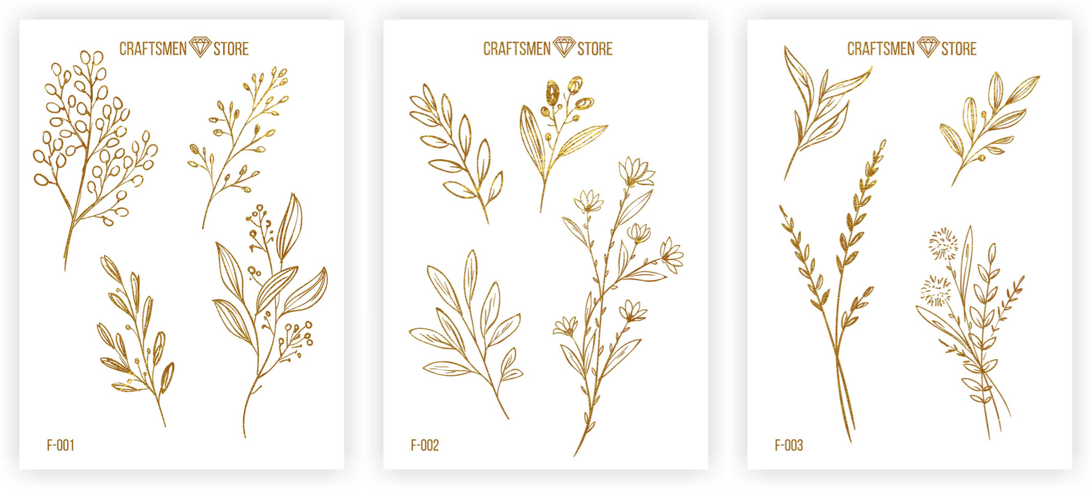 Fine stickers Botanica Collection, 3pcs/pack