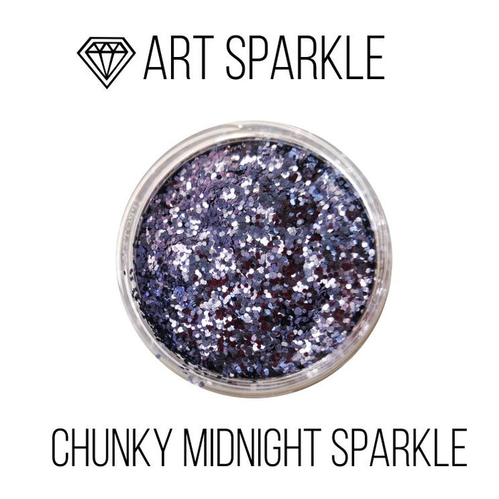 Glitter, Chunky Midnight Sparkle, 50 g