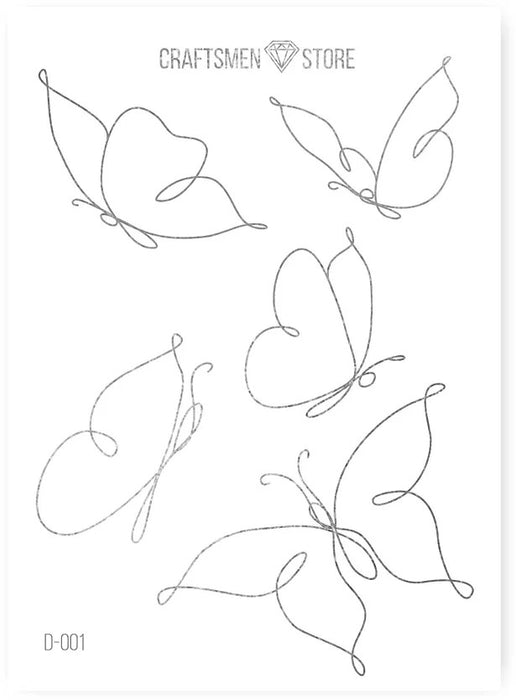 Наклейки Line Art Collection, уп./37шт.