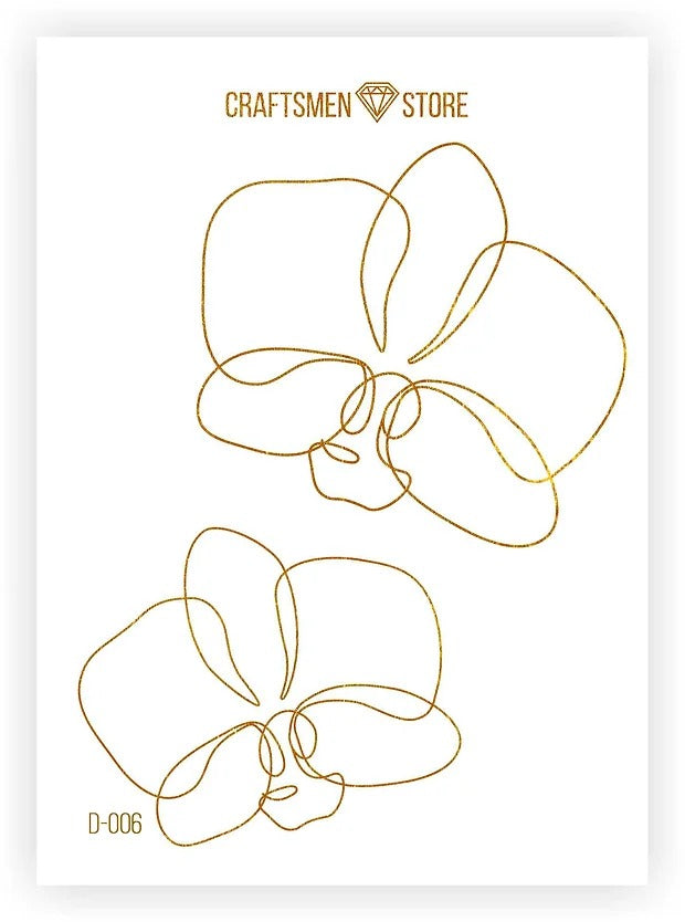 Fine stiсkers Line Art D-006