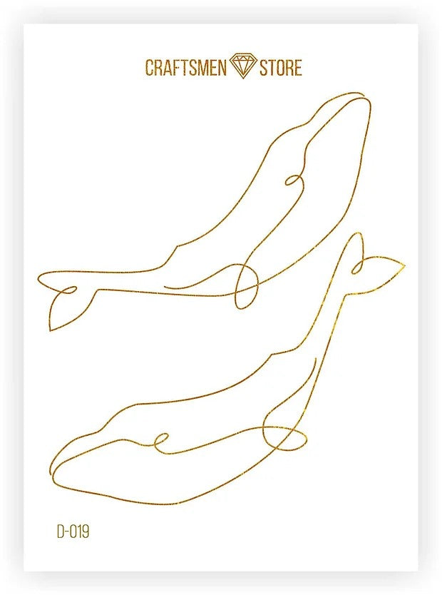 Fine stiсkers Line Art D-019