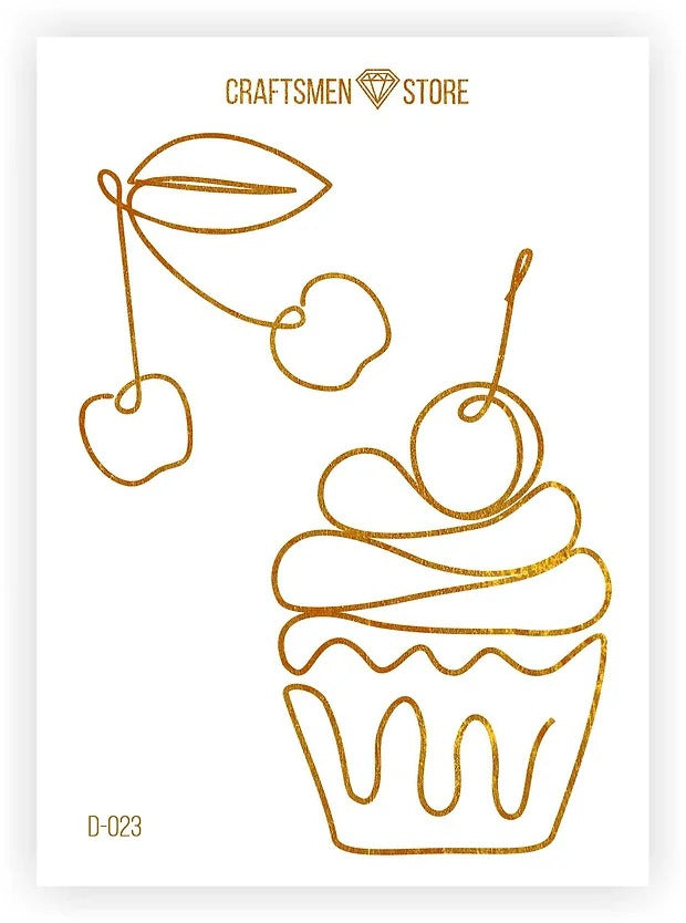 Fine stiсkers Line Art D-023