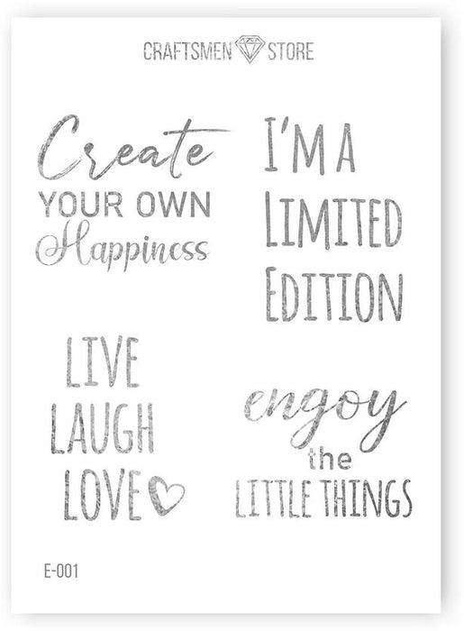 Fine stickers Beauty Words Collection, 5pcs/pack