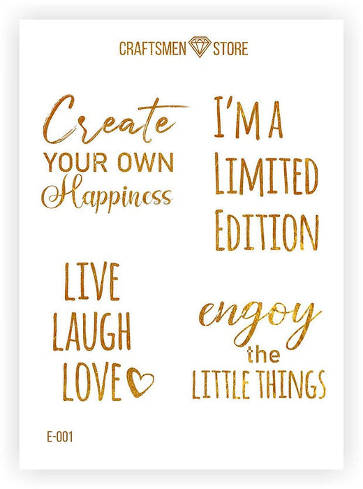 Fine stickers Beauty Words Collection, 5pcs/pack