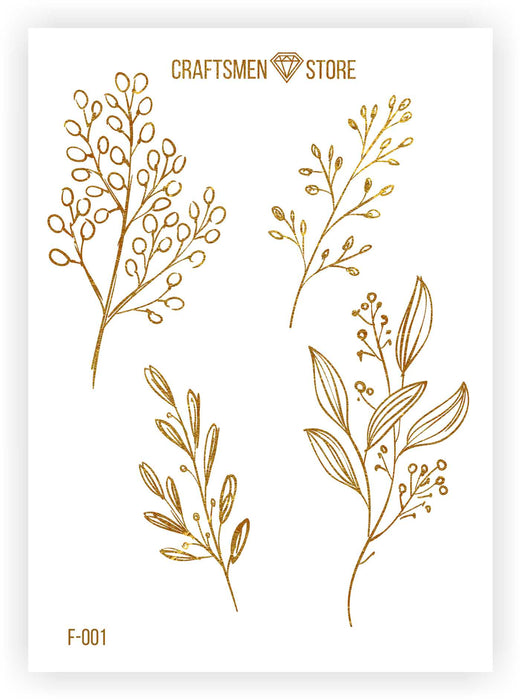 Fine stickers Botanica Collection, 3pcs/pack