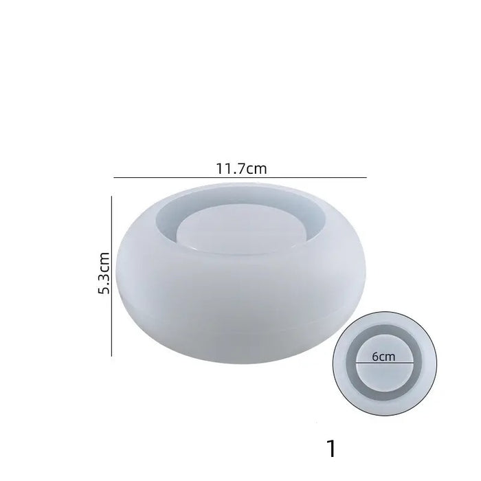 Epoxidharz Silikon Oval Sukkulenten Blumentopf Form Kerzenhalter Form