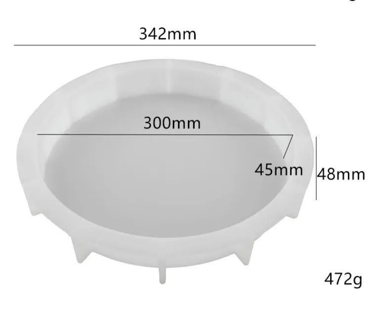 Circle Epoxy Resin Molds for Home Wall Decor, Desktop Decoration, Flowers Preservation