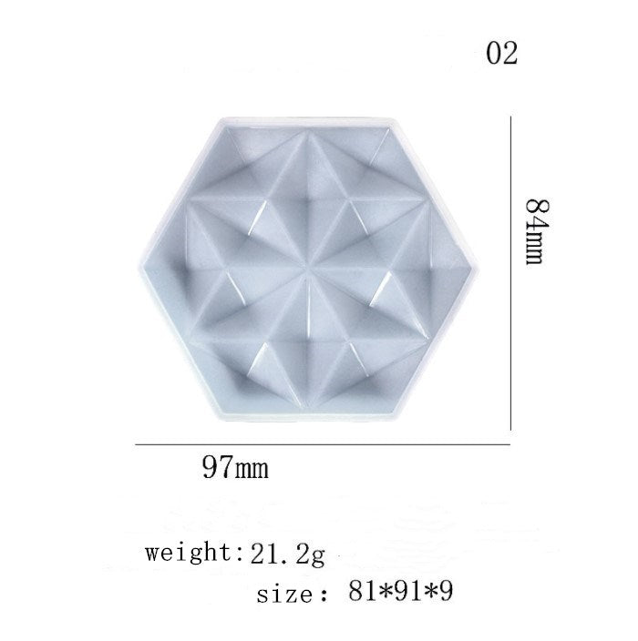 Epoxy Resin Diamond Bottom Mold for Resin Casting