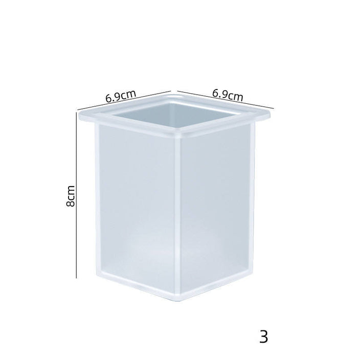 Quadratische Teelichthalter-Form aus Silikon für Kerzenhalter aus Epoxidharz