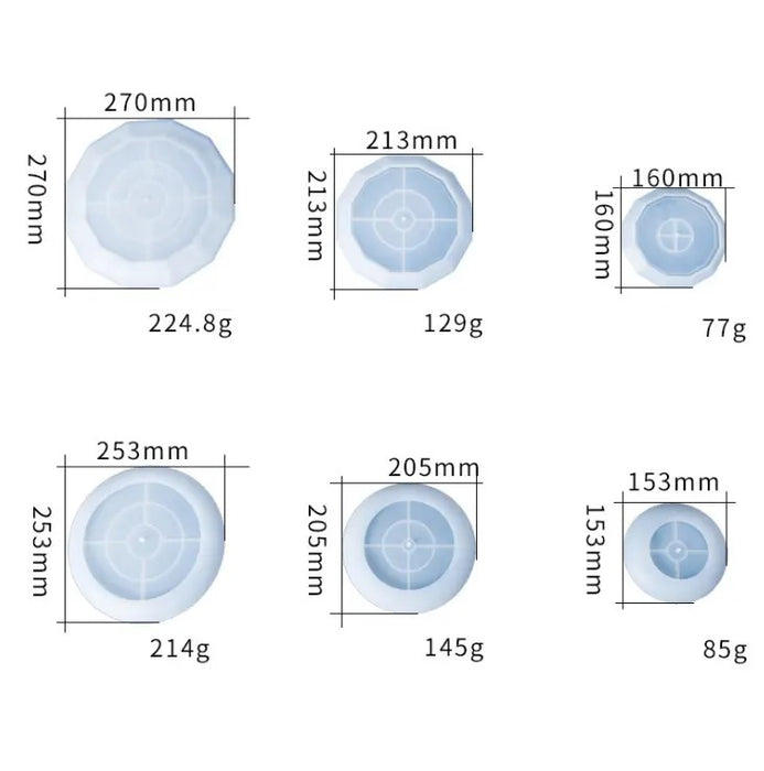 Three-Layer Round 3D Fruit Tray Casting Silicone Mould