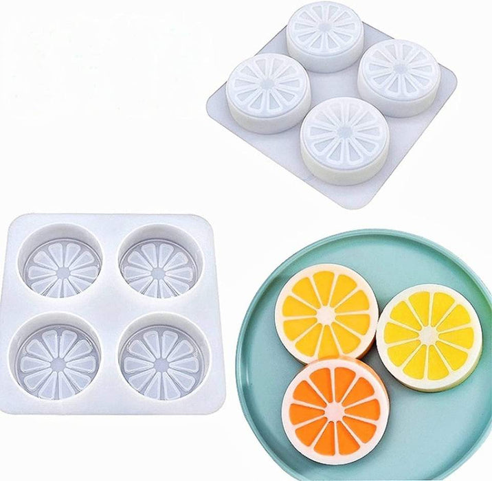 Orange Slices Silicone Mould | Lemon Slices Silicone Mould Bath bombs mold