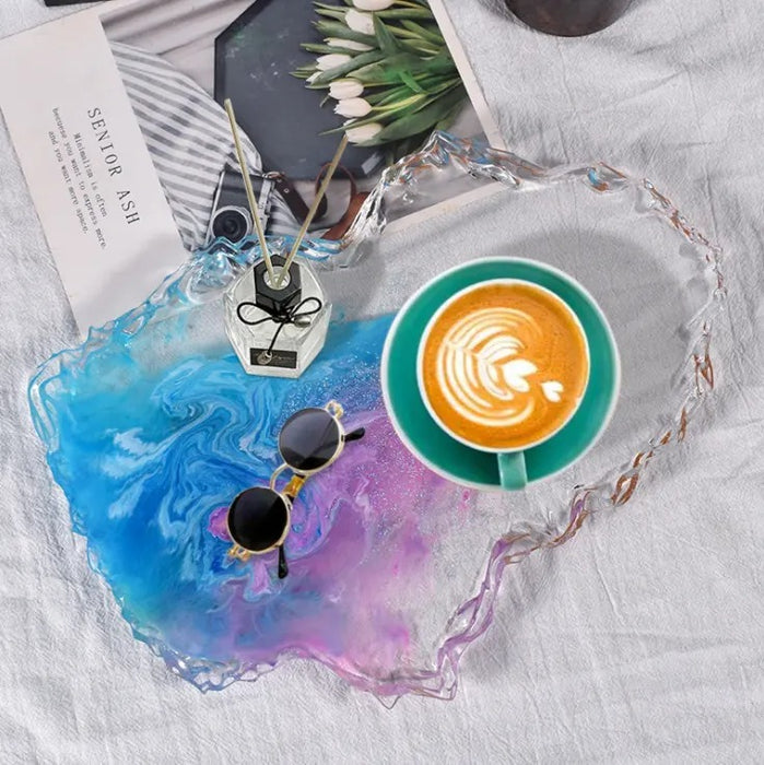 Epoxy Silicone Irregular Geode Tray Resin Mold