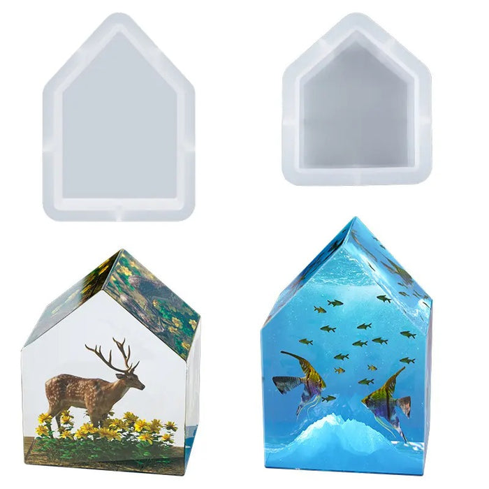 Decoration Epoxy Resin Silicone House Shape Mold