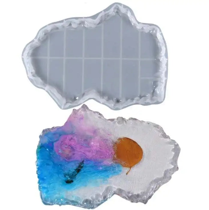 Epoxy Silicone Irregular Geode Tray Resin Mold