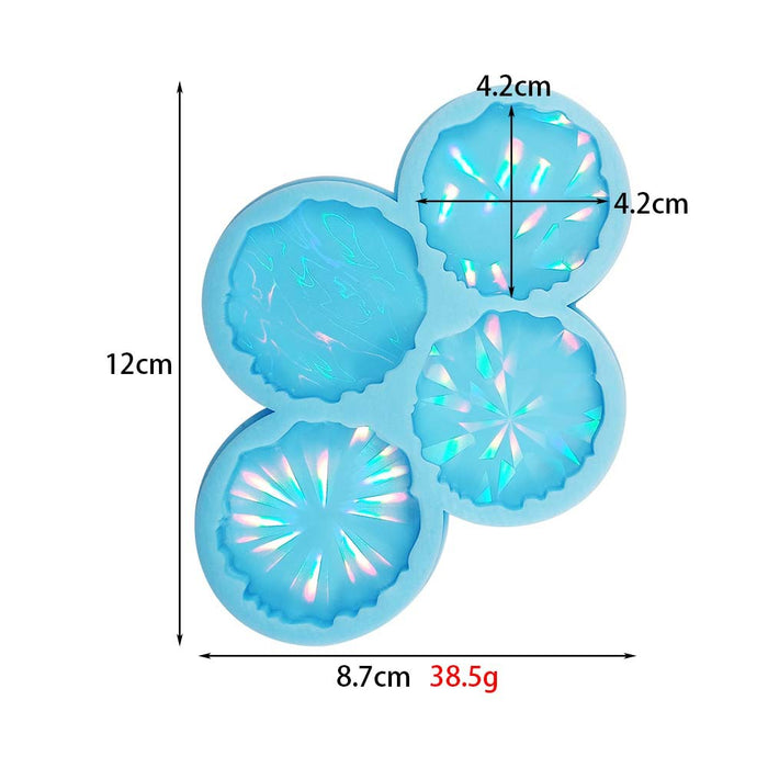 Harz Epoxid Silikon Holografische Geode Telefon Griffform