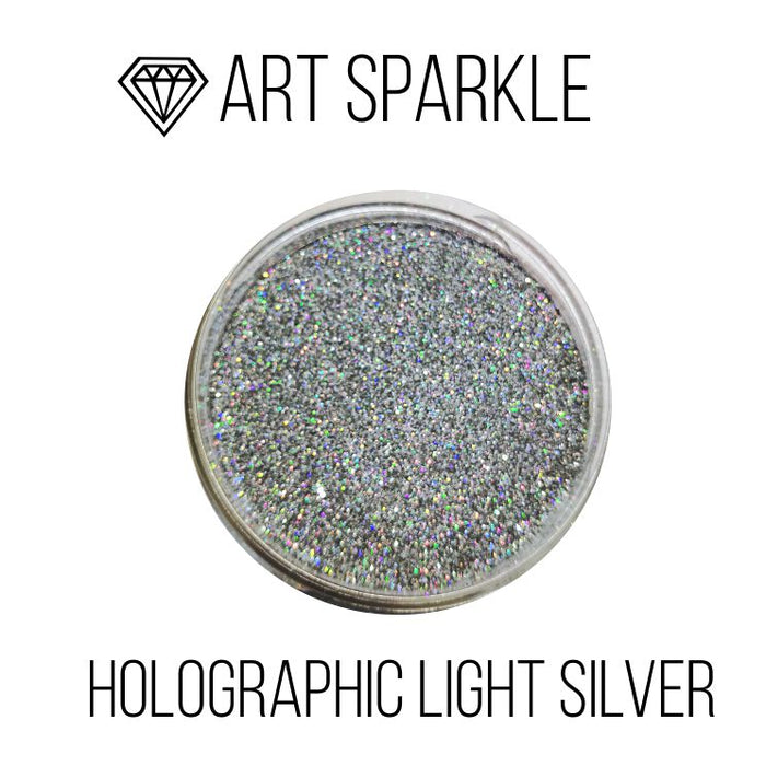 Glitter, Holographic Light Silver, 50 g