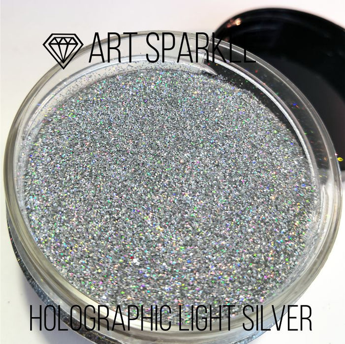 Glitter, Holographic Light Silver, 50 g