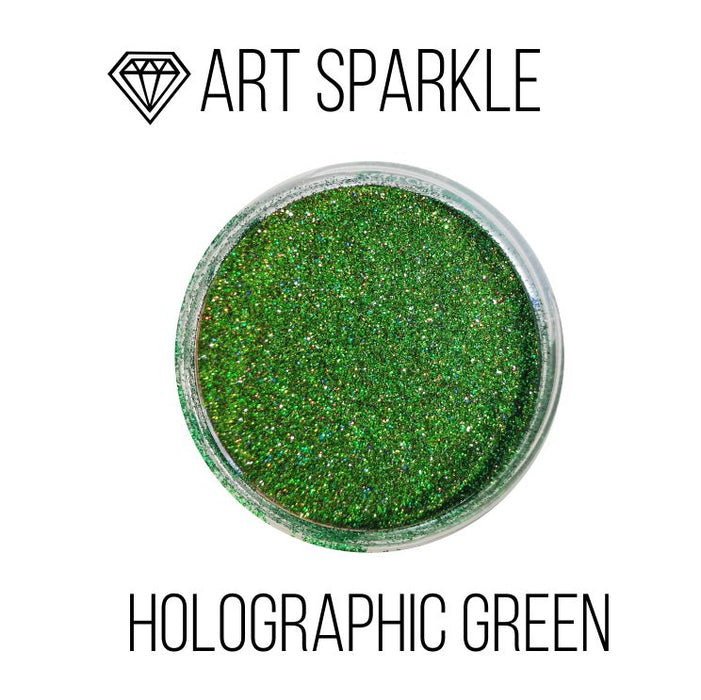 Glitter, Holographic Grün, 50 g