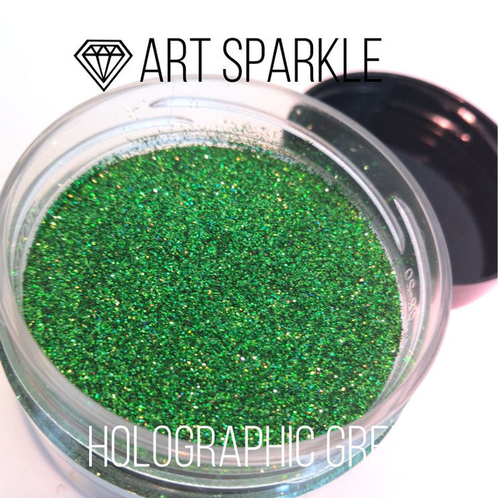 Glitter, Holographic Green, 50 g