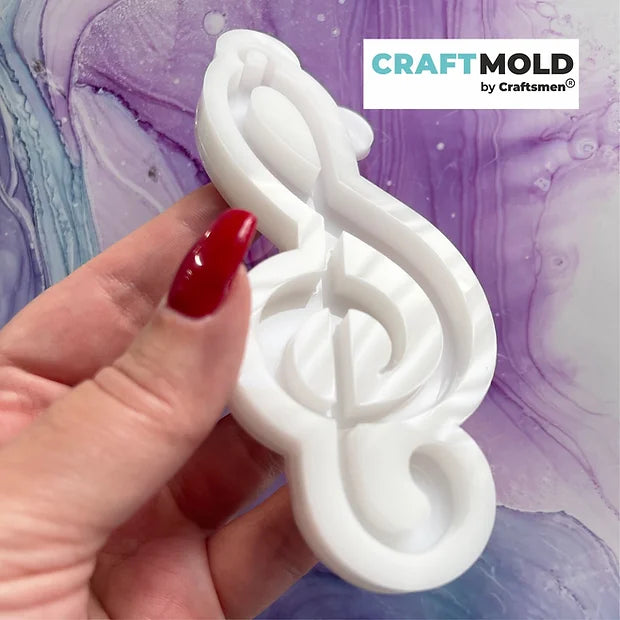 Christmas tree toys/keychain silicone mold Violin key Model K47