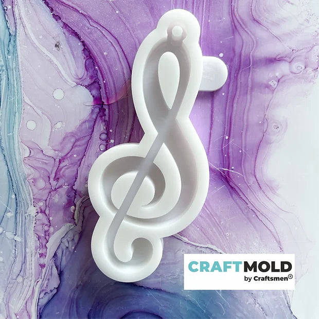 Christmas tree toys/keychain silicone mold Violin key Model K47