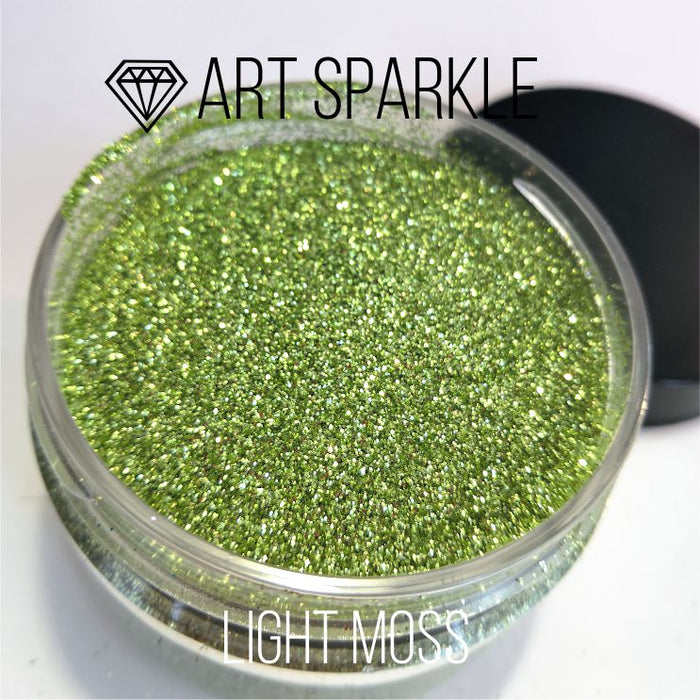 Glitter, Helles Moos, 50 g