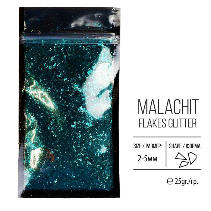 Glitter, FlakesGlitter Series, Malahit, 25g