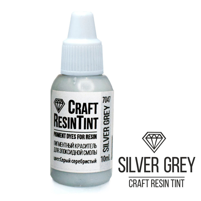 Farbpaste für Harz CraftResinTint, Silbergrau, 10ml