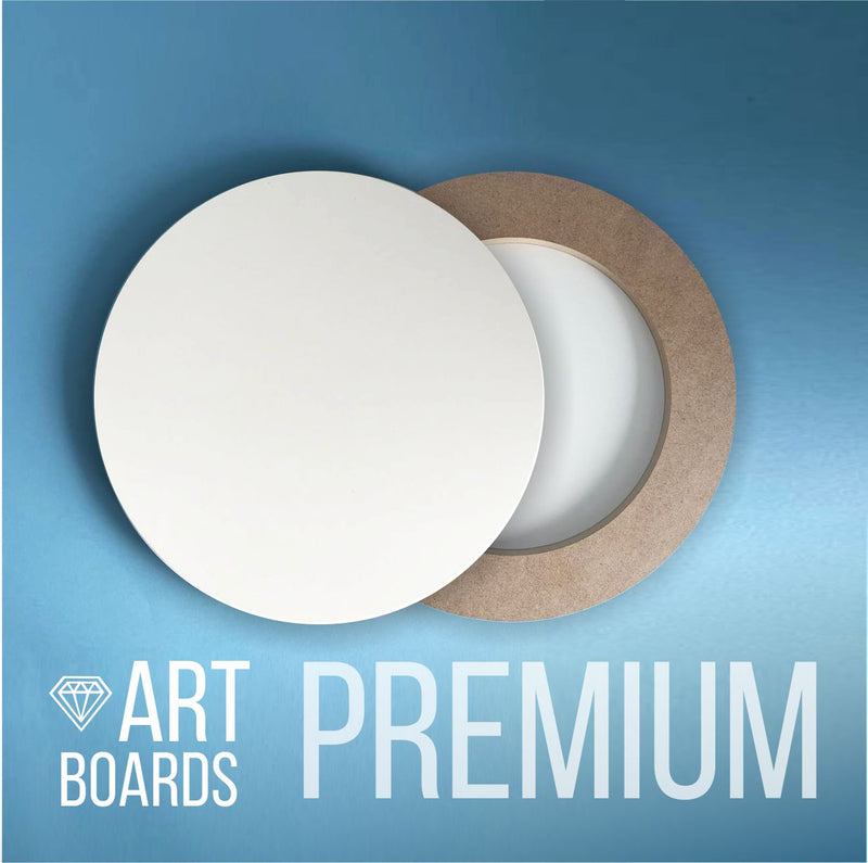 Ink Art & Resin Art Boards Premium Circle on the frame