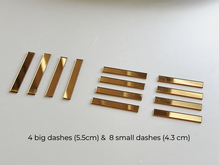 Clock numbers (numerals)Set #5 (4 big dials + 8 small dials)