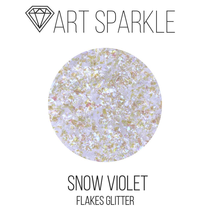 Glitter, FlakesGlitter Series, Snow Violet, 25 g