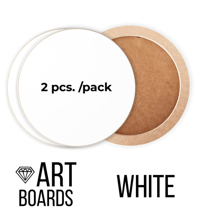 White Art Boards Circle on the frame 2psc. / pack