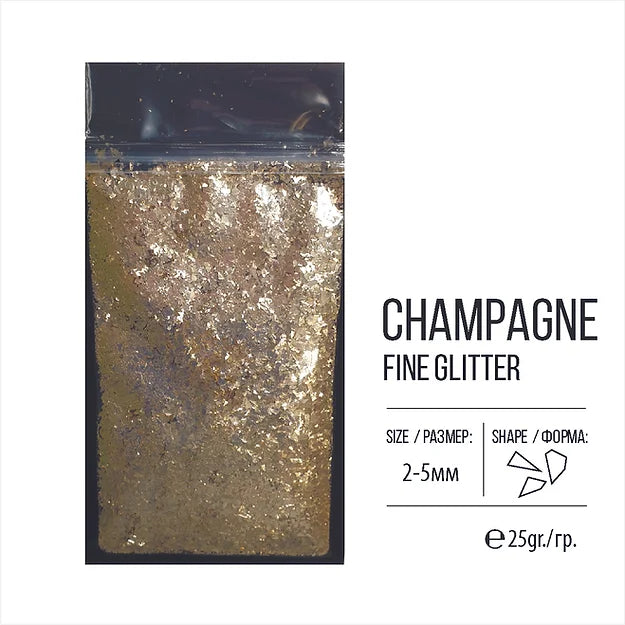 Glitter, FlakesGlitter Series, Campagne, 25g