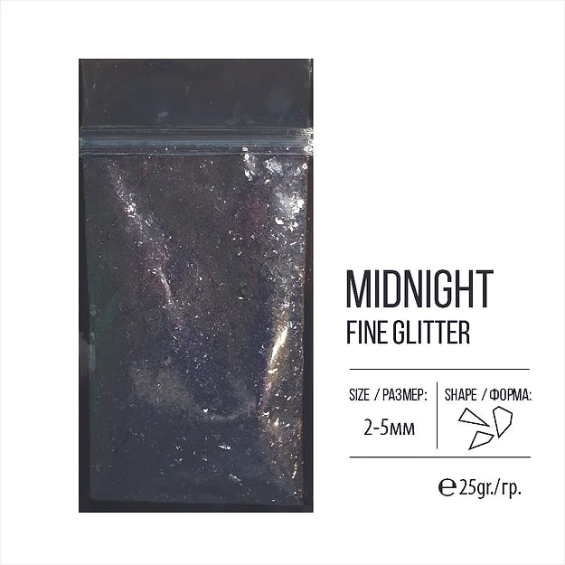 Glitter, FlakesGlitter Series, Midnight, 25g