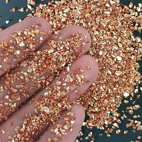 SOLAR 1-3mm, Chromic Glass Crumb – Chrome-Plated Glass Filler for Epoxy Resin Art, 100g