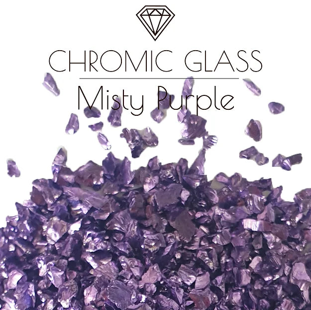 Glass crumb Chromic Glass, Misty Purple, 100g