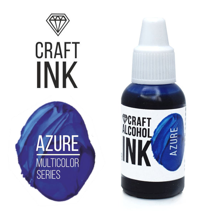 Craft-Alkoholtinte, Azurblau, 15 ml