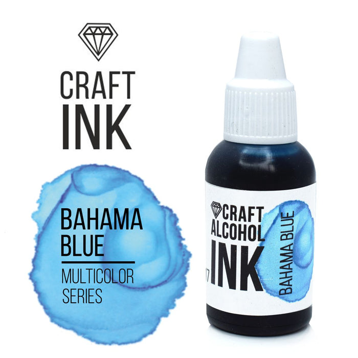 Craft-Alkoholtinte, Bahamablau, 15 ml