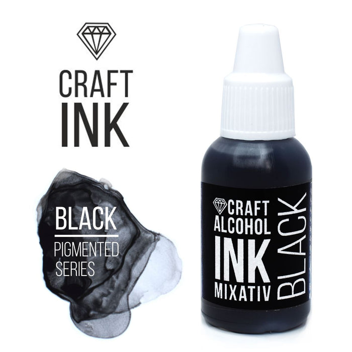 Craft Alcohol INK, Black, 15ml