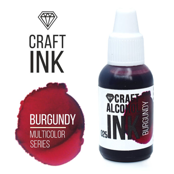 Craft Alcohol INK, Burgundy, 15ml